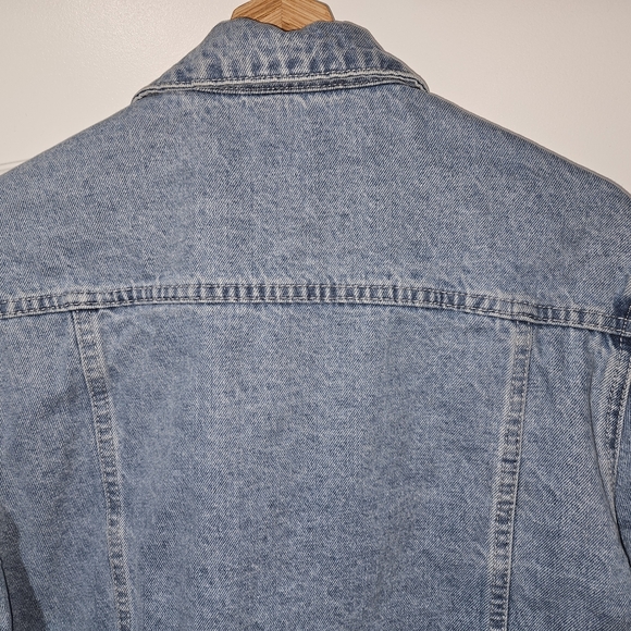 Retro 80s 90s Light Blue Denim Jean Jacket. Size Men's Small. Casual - Picture 7 of 12